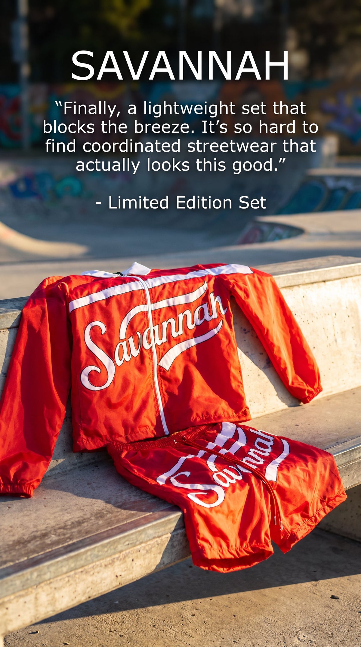 Savannah Limited Edition Windbreaker Breaker Collection
