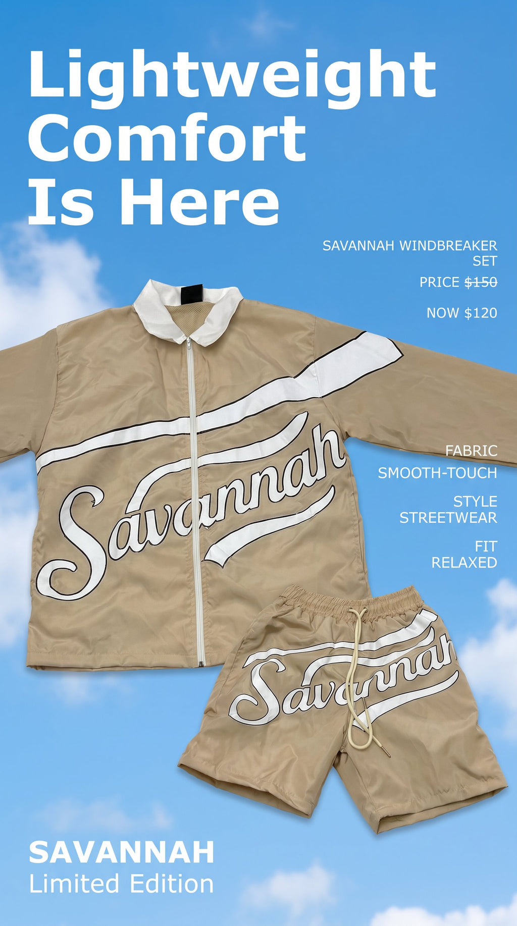 Savannah Limited Edition Windbreaker Breaker Collection